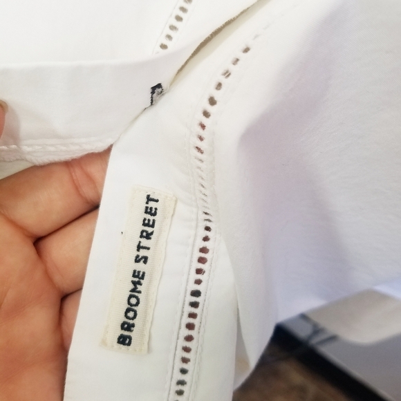 🌸 Kate Spade | Broome‎ Street White Buttondown shirt S - Picture 7 of 10